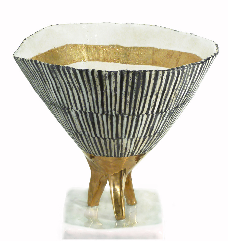 footed black and white banded vessel.jpg